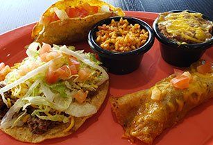 Enchilada plate